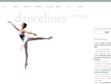 Tablet Screenshot of dancelines.com.au